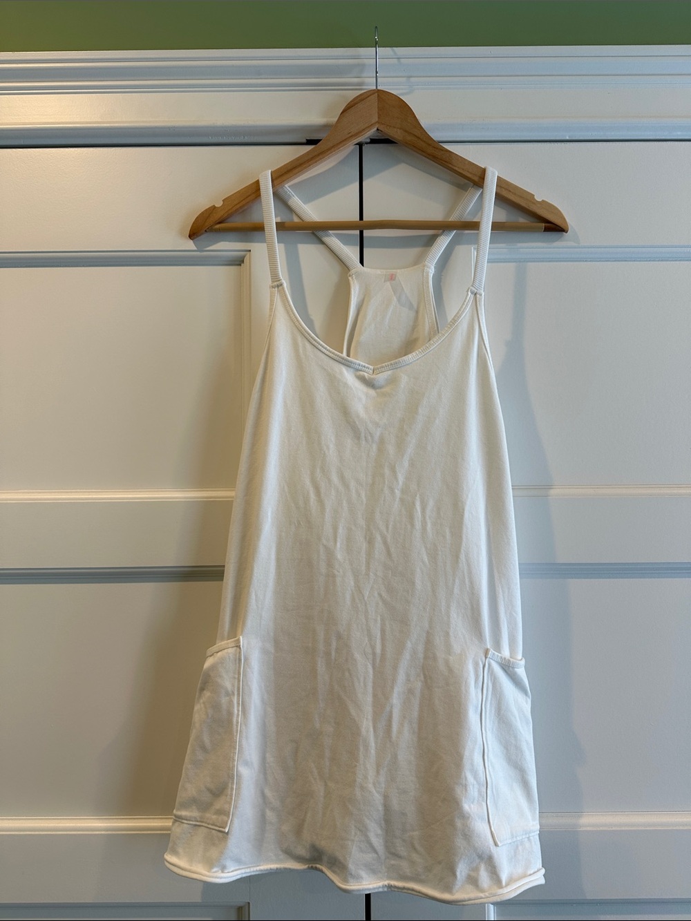 Free People movement White Racerback Tank Dress with Pockets